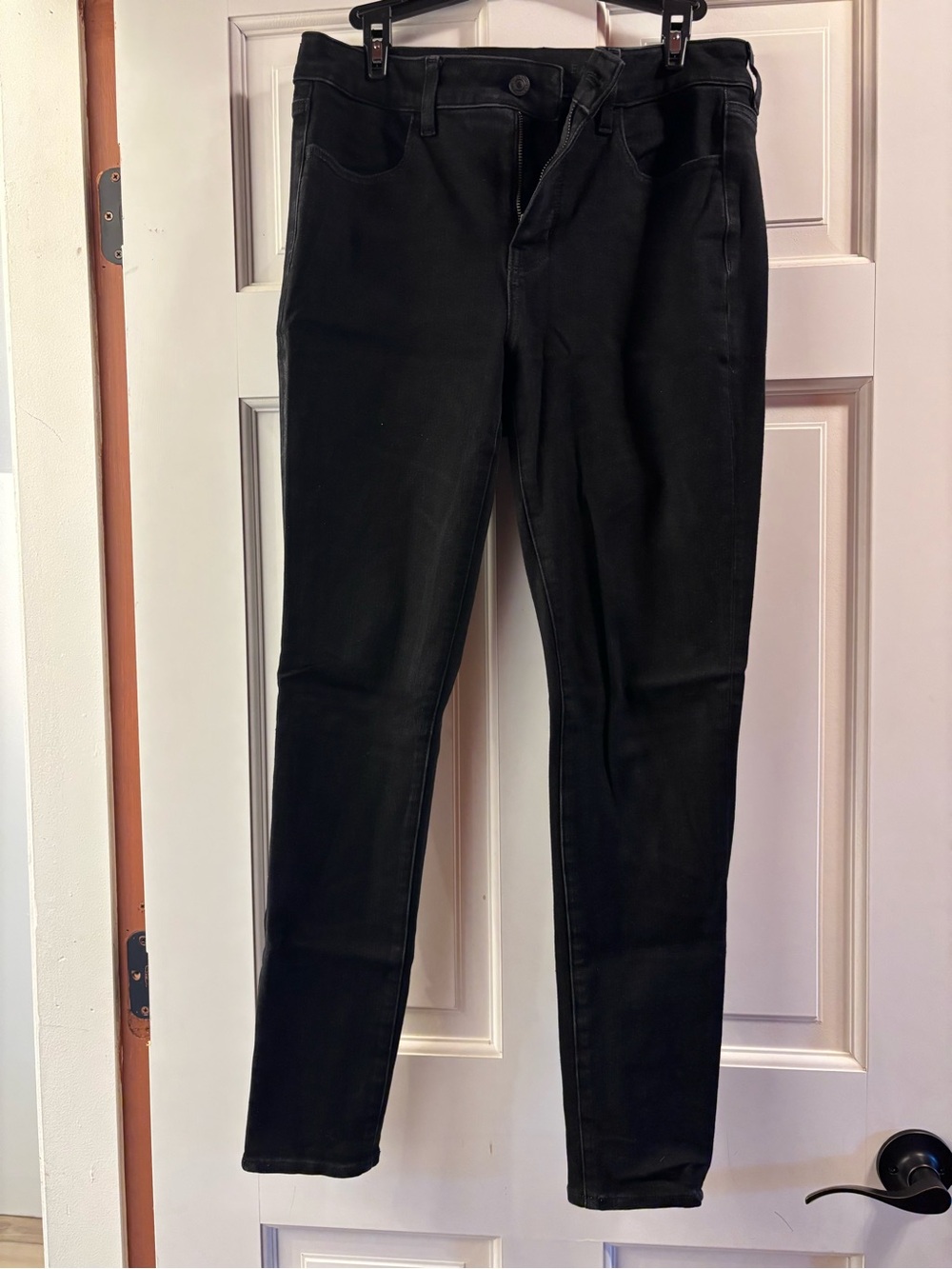 American Eagle Outfitters Black Jeggings - Slim Stretch Tapered Fit